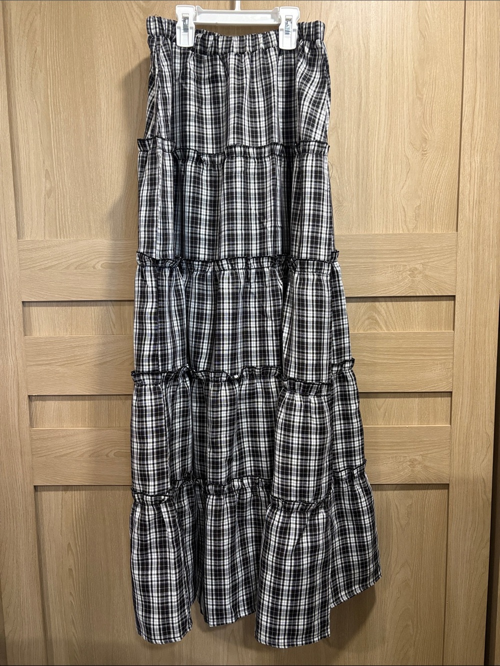 Plaid Ruffle Skirt